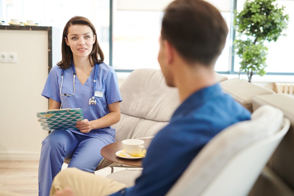 Nurse Registering Patients